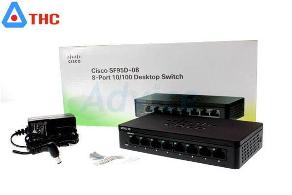 Bộ chia cổng Lan Cisco SF95D-08 tốc độ 10/100